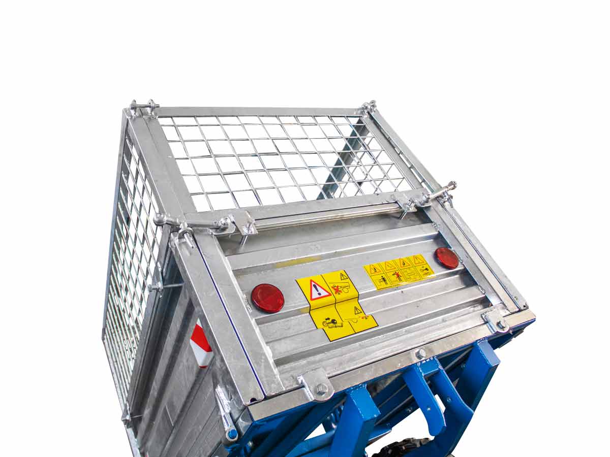 MT600-M | Graecus | Τρέιλερ για τρακτέρ με μηχανική ανατροπή 600kg και γαλβανιζέ παραπέτα 